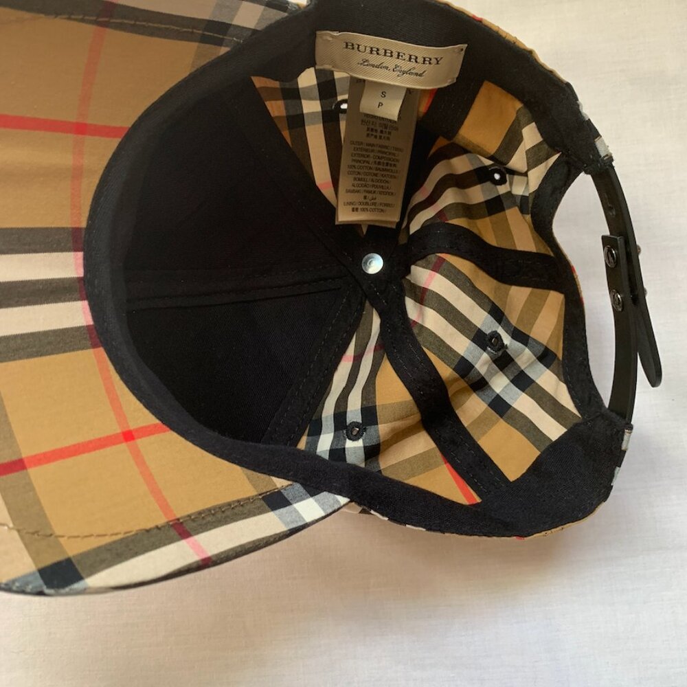 Burberry Tan Plaid Women's Cap - Picture 4 of 5